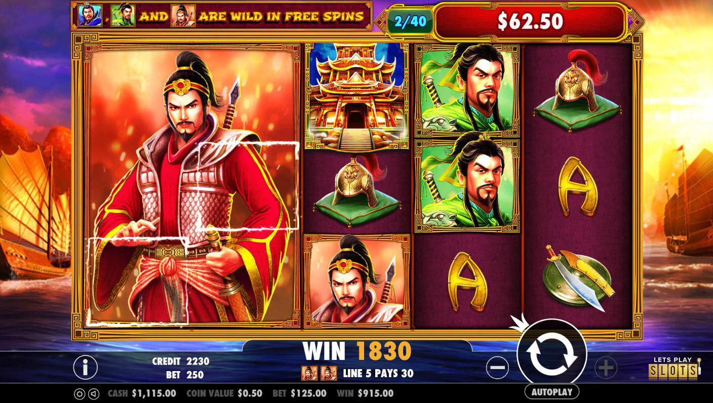 3 Kingdoms Battle of Red Cliffs Slot Machine