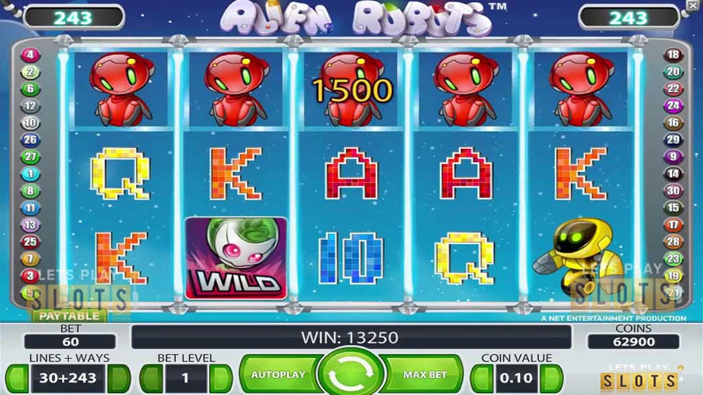 Alien Robots NETENT Slot Game