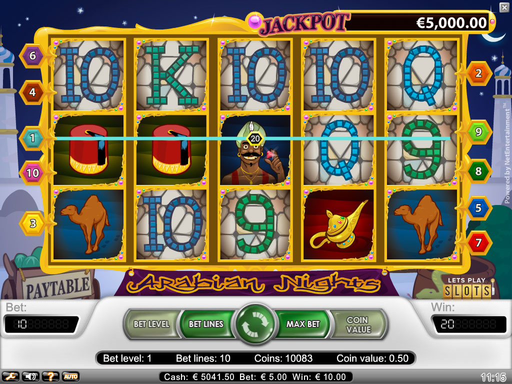 Arabian Nights Free Online Slots Roadhouse Tennis