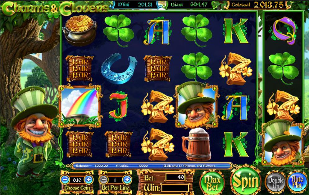 Account fever charms clovers slot machine online betsoft fun