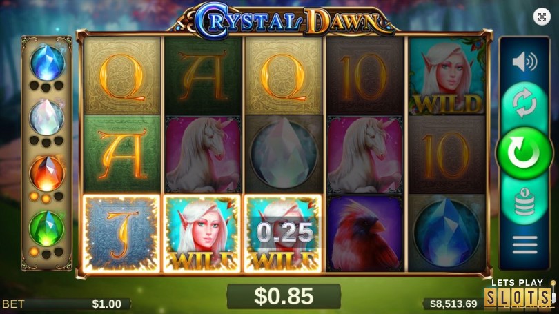 Crystal Dawn Slot Machine Screenshot 1