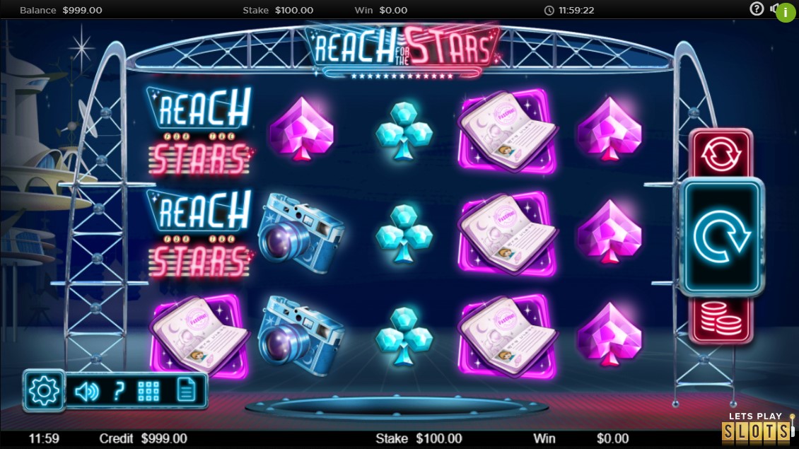 Reach for the Stars Slot Machine Screenshot 1