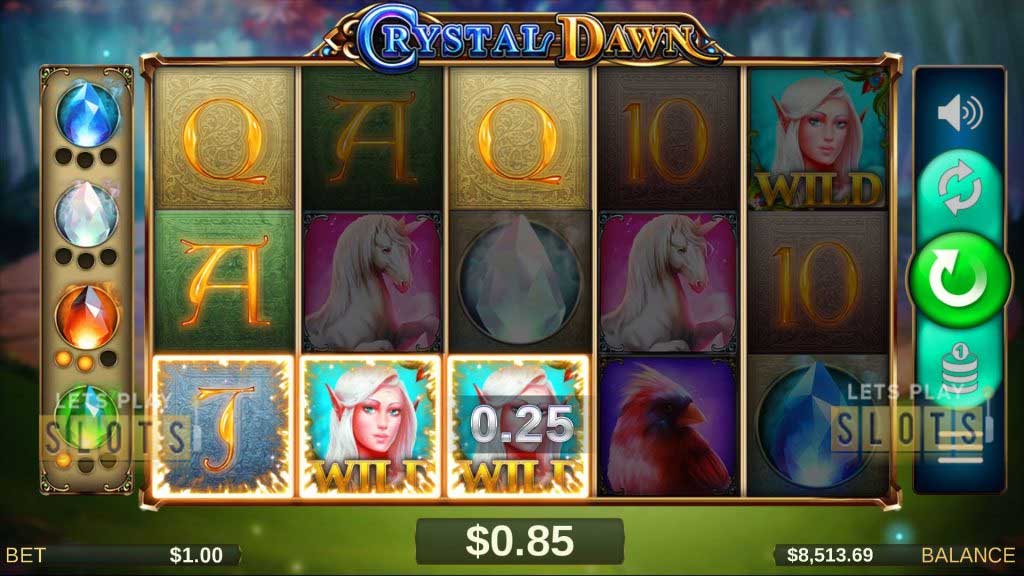 Crystal Dawn Slot Machine Screenshot 1