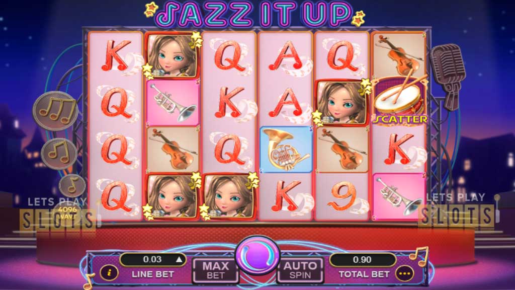 Gameplay-Interactive-Jazz-it-Up-Slot screenshot 1