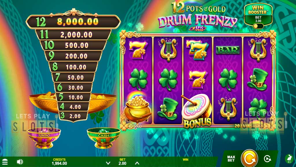 “12 Pots of Gold Drum Frenzy” Mixes Epic Strike Mechanics with Irish Fun